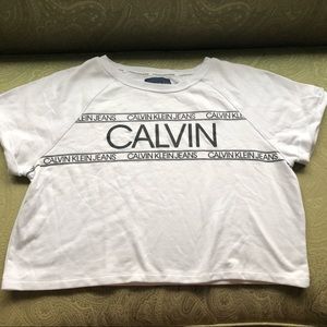 Calvin Klein Jeans Cropped Sweatshirt Size XXL